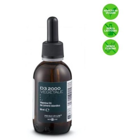 Biosline Integratore Principium D3 2000 Vegetale Difese immunitarie