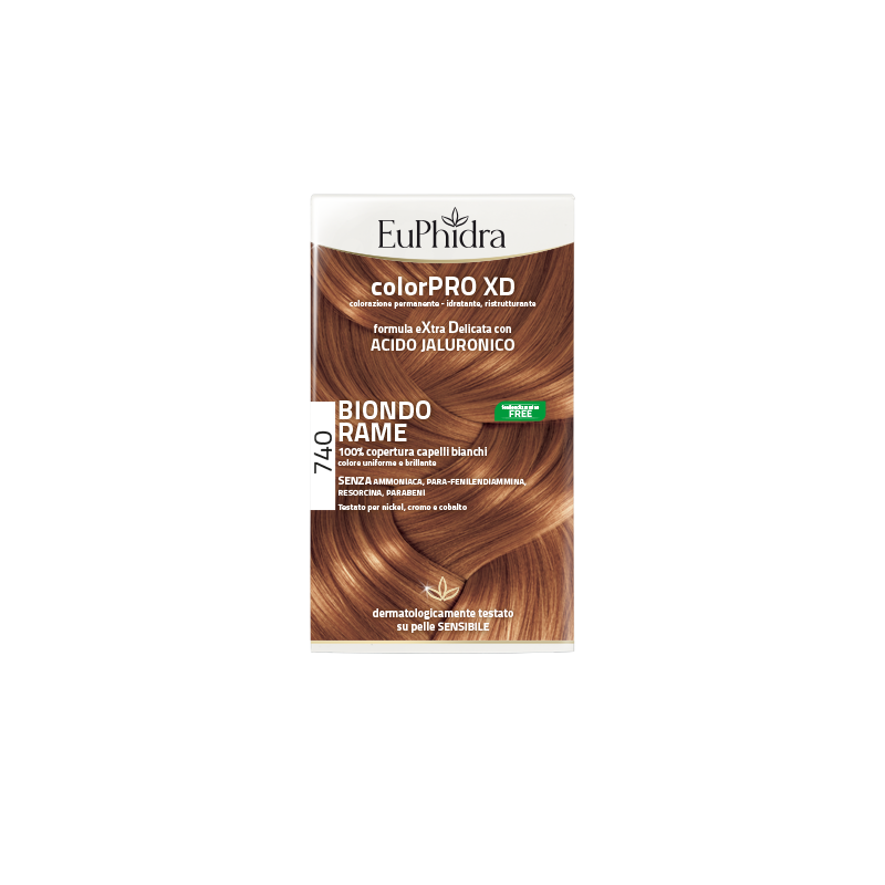 Euphidra ColorPro XD740 biondo rame tintura capelli extra delicata