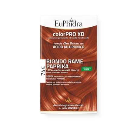 Euphidra ColorPro XD744 biondo rame paprika tintura capelli extra delicata