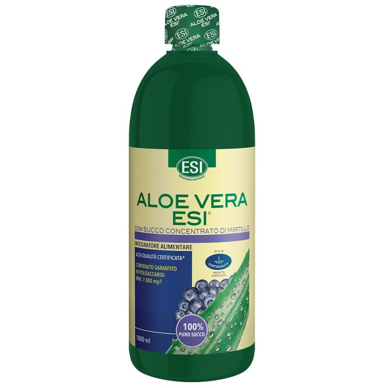 Esi-Aloe Vera succo con Mirtillo per depurare l'organismo