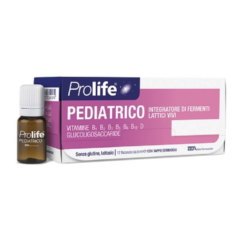Prolife Pediatrico Integratore Fermenti Lattici Vivi Bambini 12 flaconcini