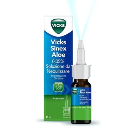 Vicks Sinex Aloe Spray Allevia i Sintomi del Naso Chiuso