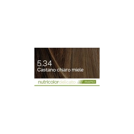 Biosline biokap nutricolor delicato rapid tinta 5.34 castano chiaro miele 135 ml