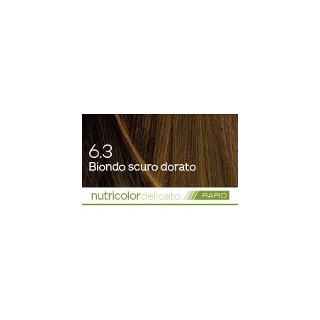 Biosline biokap nutricolor delicato rapid tinta 6.3 biondo scuro dorato 135 ml