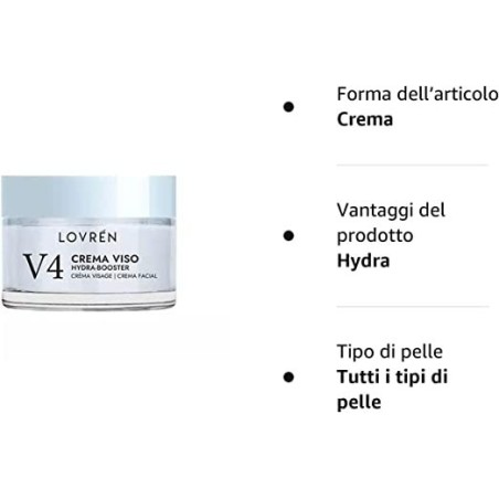 Lovren V4 Hydra Booster Crema Viso Idratante 30 ml