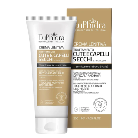 Crema Lenitiva a risciacquo Trattamento Cute e Capelli Secchi - Euphidra