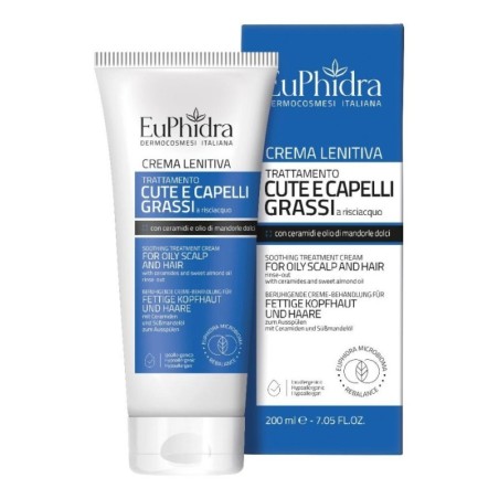 Euphidra Crema Lenitiva Cute e Capelli Grassi 200 ml