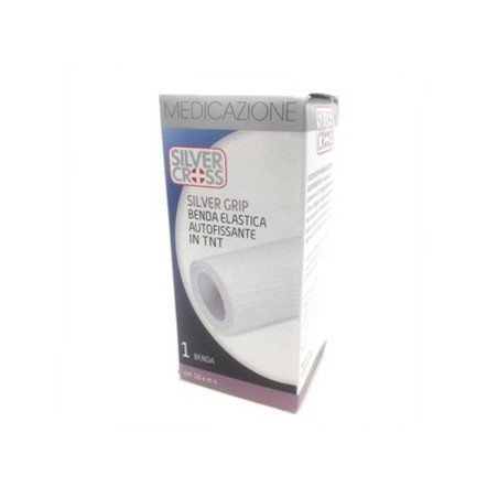 Medicazione Benda Elastica Autofissante in TNT cm 10 x m 4-SilverCross