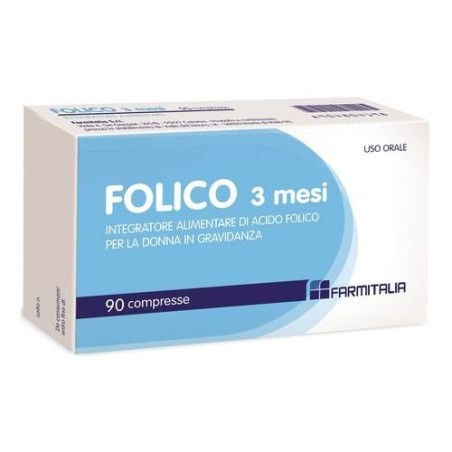 Folico 3 mesi 90 compresse-Parafarmonline