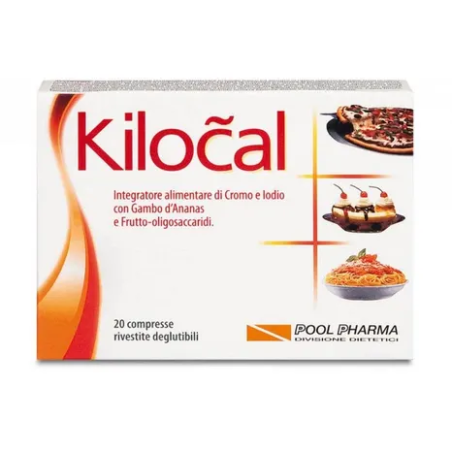 Kilocal Integratore Dimagrante 20 Compresse-Integratore per il metabolismo di zuccheri e grassi