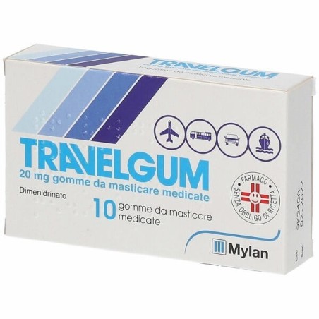 Travelgum 10 Gomme Masticabili 20mg