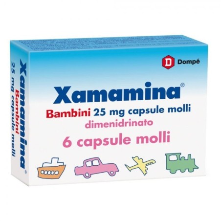 Xamamina 6 Capsule Molli 25mg-Bambini