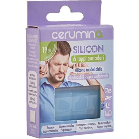 Cerumina Silicon 6 Tappi Auricolari in Silicone