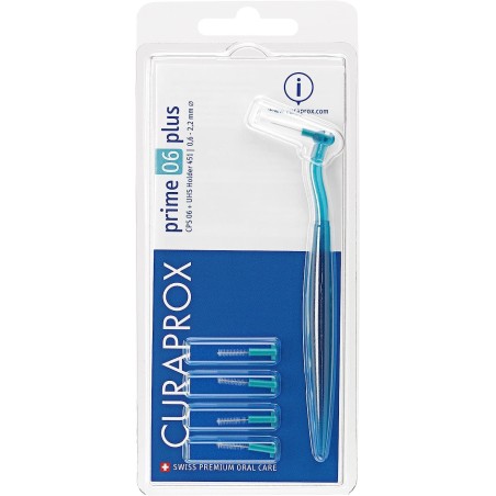 Curaprox Prime Plus 06 Turchese Scovolino Interdentale 5 Pezzi