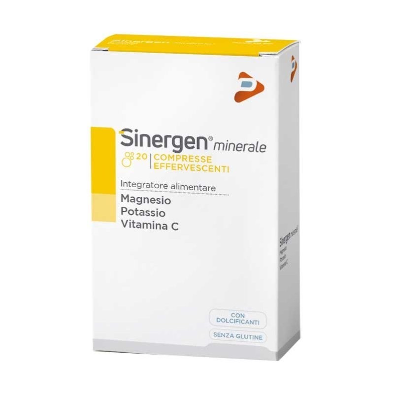 Sinergen Minerale Magnesio, potassio e vitamina C 20 compresse effervescenti