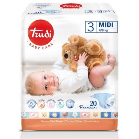 Trudi Baby Care 3 Midi 4-9kg 20 Pannolini