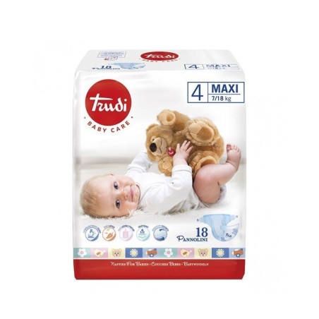 Trudi Baby Care 4 Maxi 7-18kg 18 Pannolini