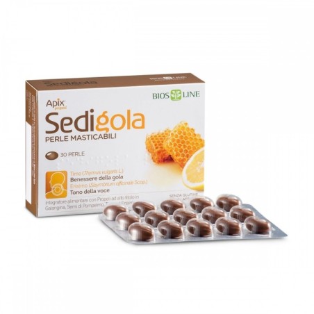 Biosline Apix Propoli Perle Masticabili per voce e gola