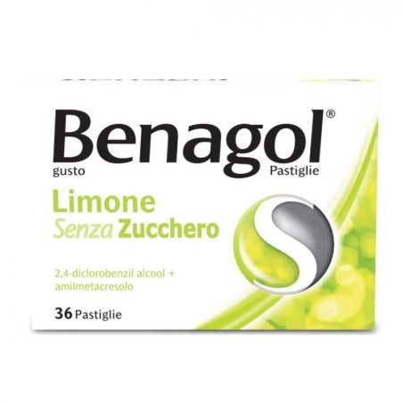 Benagol senza zucchero gusto limone 36 pastiglie