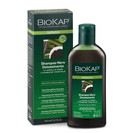 Biosline Biokap Shampoo Nero Detossinante per cute impura