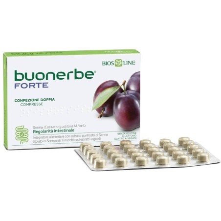 Biosline Integratore Buonerbe Forte per Intestino Pigro Confezione Maxi