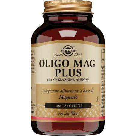 Solgar Oligo Mag Plus 100 tavolette integratore a base di Magnesio