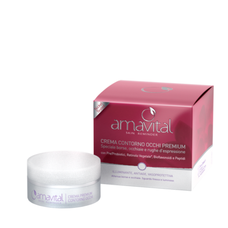 Skin Reminder Crema contorno occhi premium con prebiotici bioflavonoidi e peptidi