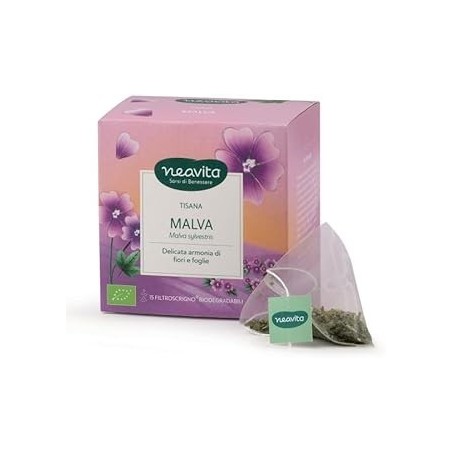 Neavita Tisana Malva 15 Filtroscrigno Biodegradabili da 2,5 g