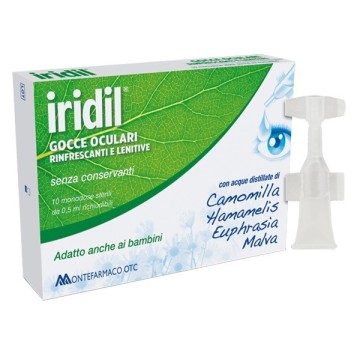 Iridil - Gocce oculari rinfrescanti e lenitive 10 ampolle monodose