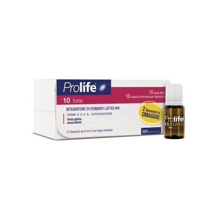 Prolife 10 Forte 12 Flaconcini 8 ml-benessere intestinale