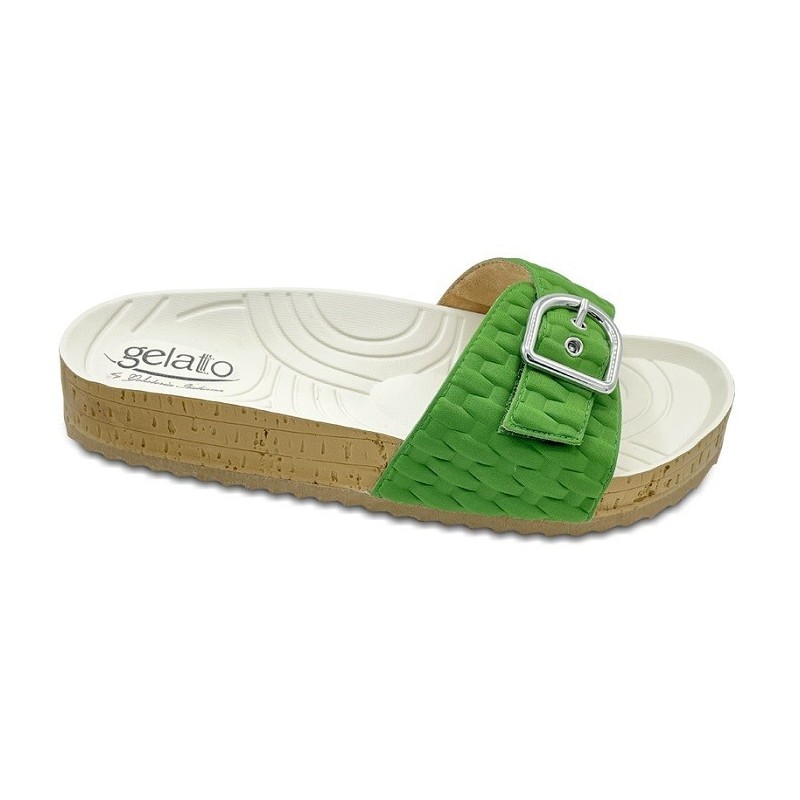 Ciabatta Donna Woodstock Positano Smeraldo-Gelatto