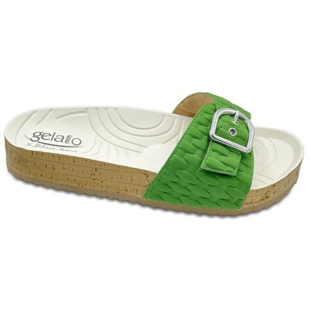 Ciabatta Donna Woodstock Positano Smeraldo-Gelatto