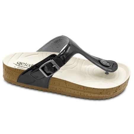 Gelatto Ciabatte Donna Modello WOODSTOCK 3.0 Mirror Black-Gelatto