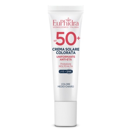 Crema Solare Colorata ANTI-ETÀ Medio-Chiaro-EuPhidra
