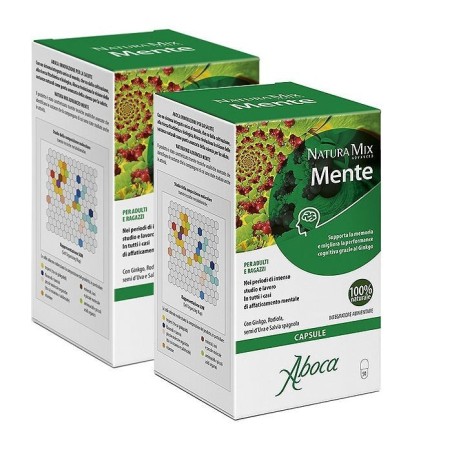 Natura Mix Advanced Mente 50 Capsule Confezione Doppia-Aboca