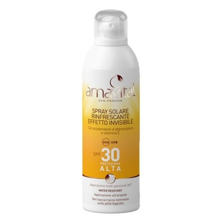 Amavital spray solare spf 30 per viso, corpo, capelli e cuoio capelluto
