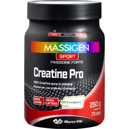 Creatine Pro polvere 250 g-Massigen Sport