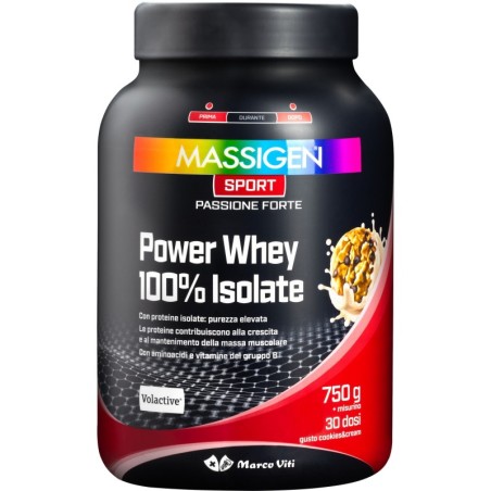 Power Whey 100% Isolate Cookies-Massigen Sport