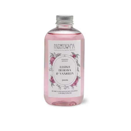 Ricarica Diffusore a Bastoncini Legno di Rosa & Vaniglia 250 ml-Nasoterapia
