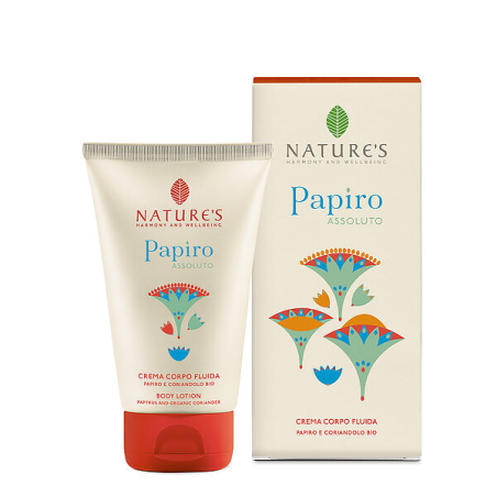 Papiro Assoluto Crema Corpo Fluida 150 ml con Papiro e Coriandolo Bio-Nature's