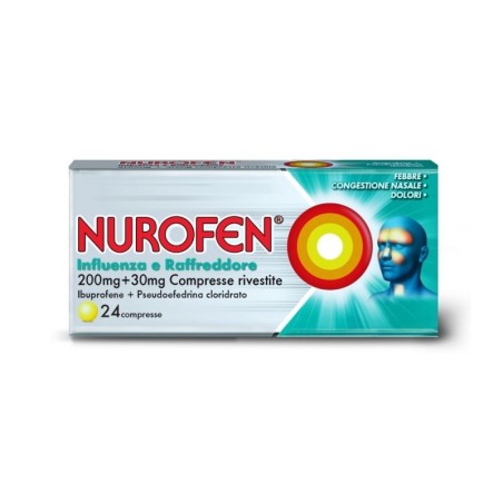 Nurofen Influenza e Raffreddore ibuprofene 200 mg + pseudoefedrina 30 mg
