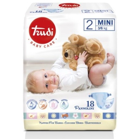 Trudi Baby Care 2 Mini 3-6kg 18 Pannolini
