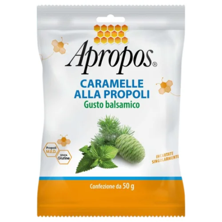 Apropos Caramelle alla Propoli Gusto Balsamico 50g incartate singolarmente