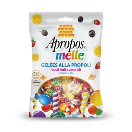 GELEES alla propoli Gusti Frutta Assortiti 80g-Apropos senza glutine