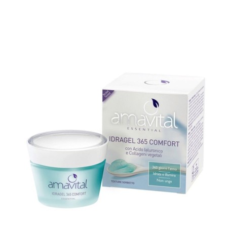Amavital Idragel 365 Comfort con acido ialuronico e collageni vegetali 50 ml