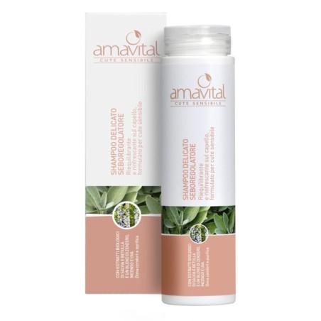 Amavital Cute Sensibile Shampoo delicato seboregolatore Con estratti bio di salvia e di betulla