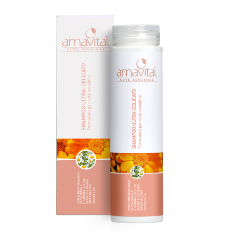 Amavital Cute Sensibile Shampoo ultra-delicato Con estratti bio di calendula e di camomilla