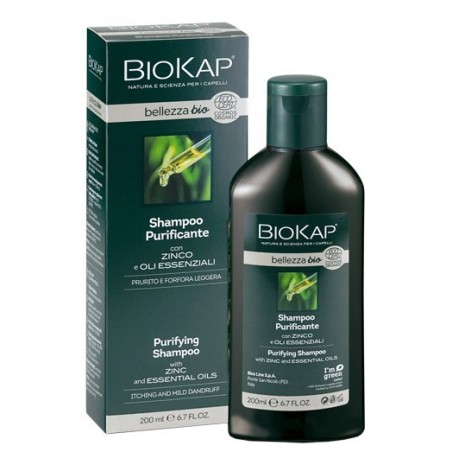 Shampoo Purificante con Zinco e Oli Essenziali-biokap bellezza bio