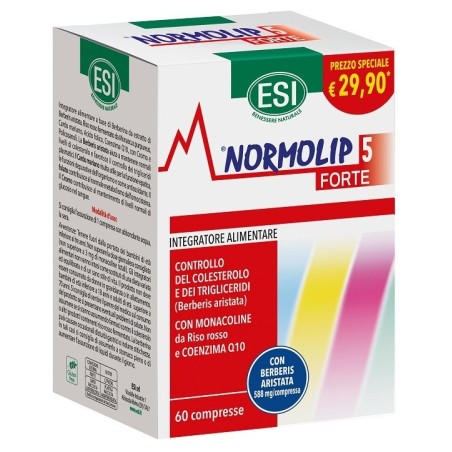 Esi Normolip 5 Integratore controllo colesterolo 60 capsule edizione limitata,prezzo speciale