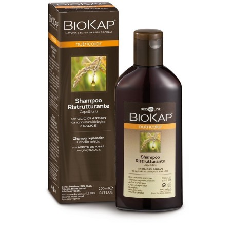 Biokap Nutricolor Shampoo Ristrutturante per capelli tinti con olio di argan